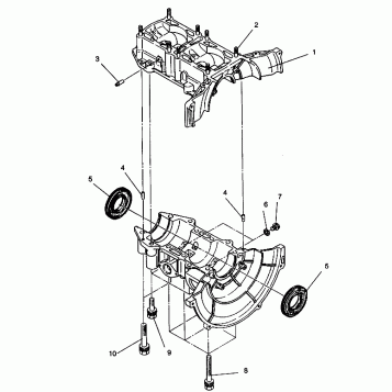 CRANKCASE ASSEMBLY LITE GT 0943133 (49250125010030)