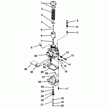 CARBURETOR ASSEMBLY LITE GT 0943133 (49250125010036)