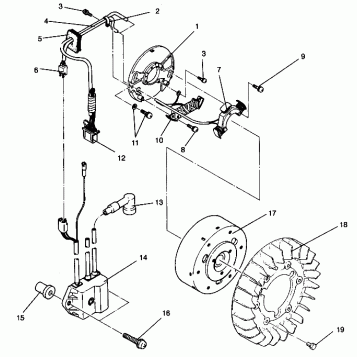 MAGNETO ASSEMBLY LITE GT 0943133 and STARLITE GT 0943127 (49250125010040)