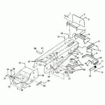 TUNNEL ASSEMBLY XLT 0940767, XLT SP 0940667 & XLT SKS 0940567 (4925022502001A)