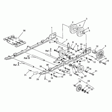 SUSPENSION ASSEMBLY XLT SP 0940667 (4925022502021A)