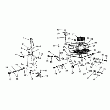 OIL TANK/AIR BOX ASSEMBLY XLT 0940767, XLT SP 0940667 & XLT SKS 0940567 (4925022502029A)