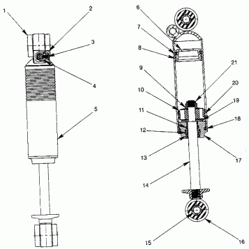 FOX SHOCK, GAS - MIDDLE XLT SP 0940667 (4925022502032A)