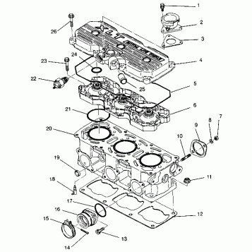 CYLINDER ASSEMBLY XLT 0940767, XLT SP 0940667 & XLT SKS 0940567 (4925022502035A)