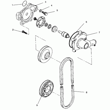 WATER PUMP XLT 0940767, XLT SP 0940667 & XLT SKS 0940567 (4925022502036A)
