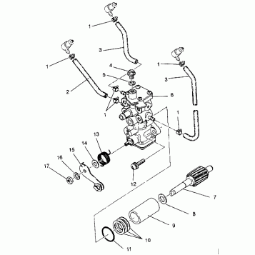 OIL PUMP ASSEMBLY XLT 0940767, XLT SP 0940667 & XLT SKS 0940567 (4925022502040A)