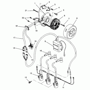 MAGNETO ASSEMBLY XLT 0940767, XLT SP 0940667 & XLT SKS 0940567 (4925022502041A)