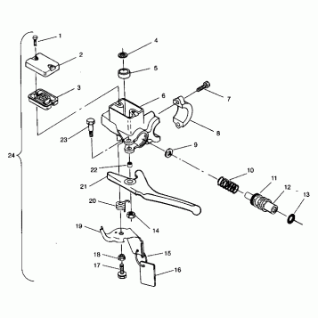 MASTER CYLINDER ASSEMBLY Storm 0940782 and Storm SKS 0940582 (4925032503010A)