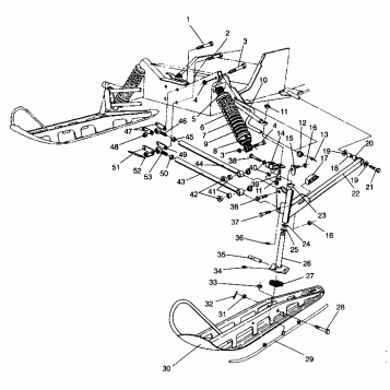 FRONT SUSPENSION and SKI Storm 0940782 and Storm SKS 0940582 (4925032503011A)