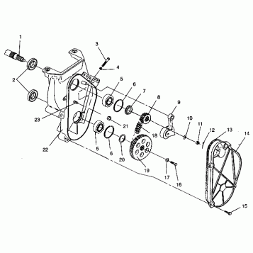 CHAINCASE ASSEMBLY Storm 0940782 and Storm SKS 0940582 (4925032503016A)
