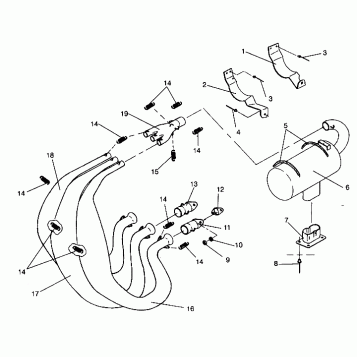EXHAUST SYSTEM Storm 0940782 and Storm SKS 0940582 (4925032503026A)