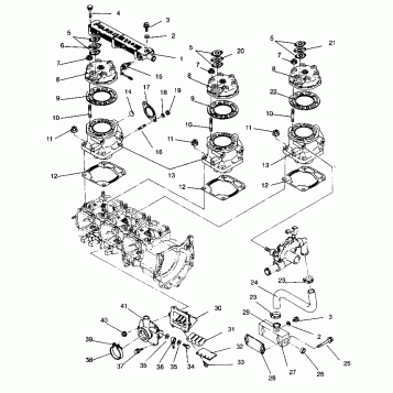 CYLINDER and MANIFOLD ASSEMBLY Storm 0940782 and Storm SKS 0940582 (4925032503029A)