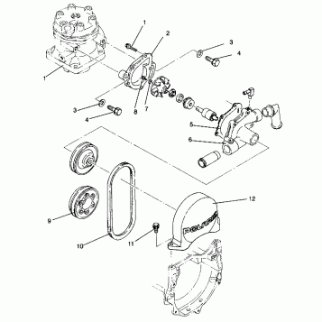 WATER PUMP Storm 0940782 and Storm SKS 0940582 (4925032503032A)