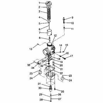 CARBURETOR ASSEMBLY Storm 0940782 and Storm SKS 0940582 (4925032503034A)