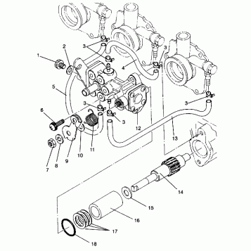 OIL PUMP ASSEMBLY Storm 0940782 and Storm SKS 0940582 (4925032503036A)