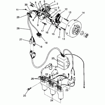 MAGNETO ASSEMBLY Storm 0940782 and Storm SKS 0940582 (4925032503037A)