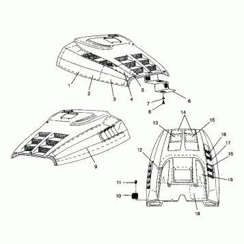 HOOD - FOAM/FOIL WIDETRAK LX 0942064 (49250425040008)