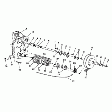 DRIVESHAFT ASSEMBLY WIDETRAK LX 0942064 (49250425040015)
