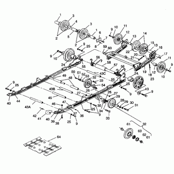 SUSPENSION ASSEMBLY WIDETRAK LX 0942064 (49250425040019)