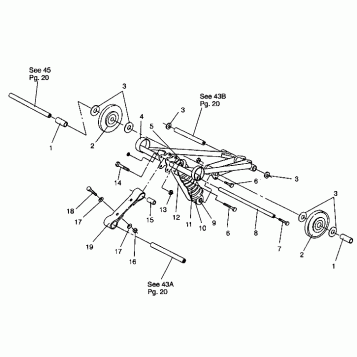 FRONT TORQUE ARM ASSEMBLY WIDETRAK LX 0942064 (49250425040021)