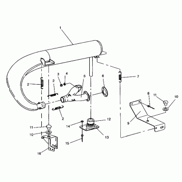 EXHAUST SYSTEM WIDETRAK LX 0942064 (49250425040026)
