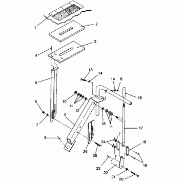 SHIFT LINKAGE ASSEMBLY WIDETRAK LX 0942064 (49250425040029)