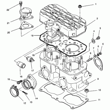 CYLINDER ASSEMBLY WIDETRAK LX 0942064 (49250425040031)