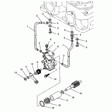OIL PUMP ASSEMBLY WIDETRAK LX 0942064 (49250425040036)
