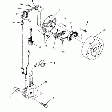 MAGNETO ASSEMBLY WIDETRAK LX 0942064 (49250425040037)