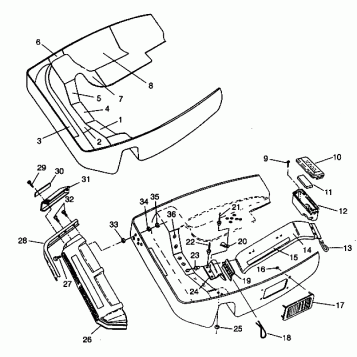 NOSEPAN ASSEMBLY SPORT 0940443 and SPORT SKS 0940243 (4925052505006A)