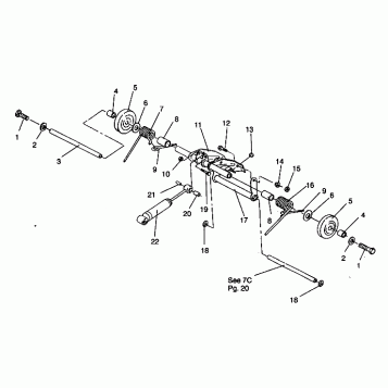 REAR TORQUE ARM ASSEMBLY SPORT 0940443 (4925052505025A)