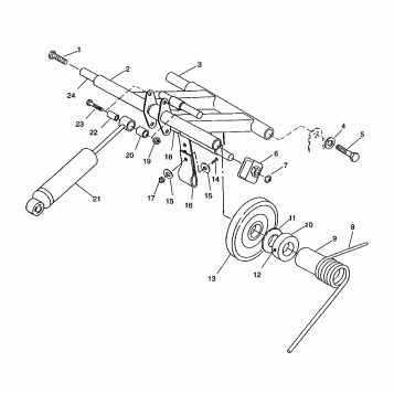 REAR TORQUE ARM ASSEMBLY SPORT SKS 0940243 (4925052505026A)