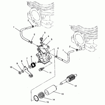 OIL PUMP ASSEMBLY SPORT 0940443 and SPORT SKS 0940243 (4925052505037A)