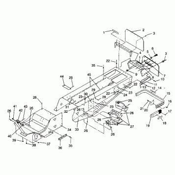 TUNNEL ASSEMBLY RXL 0940768 and RXL TOURING 0940869 (4925062506001A)