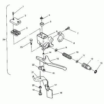 MASTER CYLINDER ASSEMBLY RXL 0940768 and RXL TOURING 0940869 (4925062506015A)