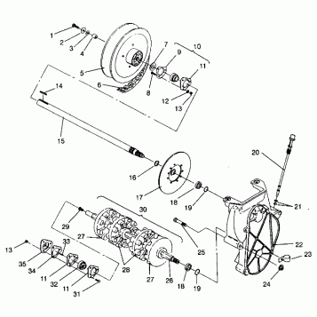 DRIVE TRAIN ASSEMBLY RXL 0940768 and RXL TOURING 0940869 (4925062506018A)