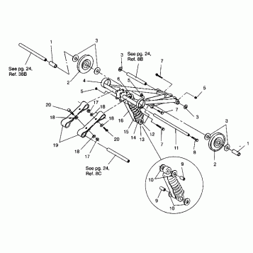 FRONT TORQUE ARM ASSEMBLY RXL TOURING 0940869 (4925062506026A)