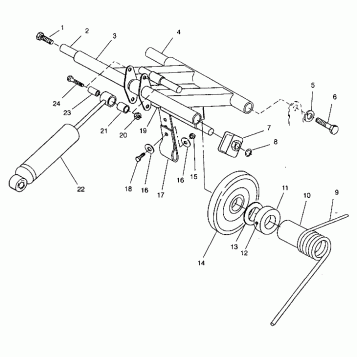 REAR TORQUE ARM ASSEMBLY RXL TOURING 0940869 (4925062506028A)