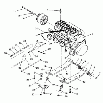ENGINE MOUNTING RXL 0940768 and RXL TOURING 0940869 (4925062506031A)