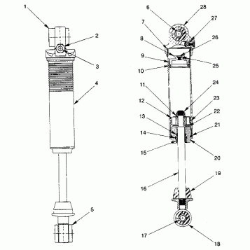 FOX SHOCK - IFS LH, RH RXL TOURING 0940869 (4925062506037A)