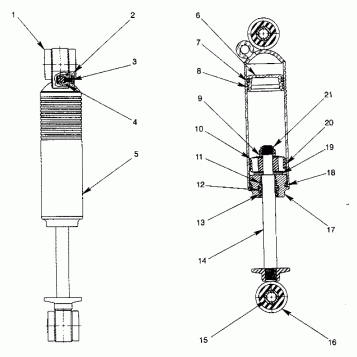 FOX SHOCK, GAS - MIDDLE RXL TOURING 0940869 (4925062506038A)