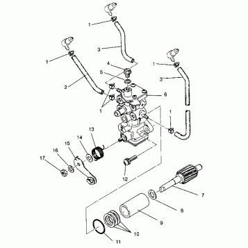 OIL PUMP ASSEMBLY RXL 0940768 and RXL TOURING 0940869 (4925062506045A)