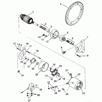 STARTING MOTOR RXL TOURING 0940869 (4925062506050A)