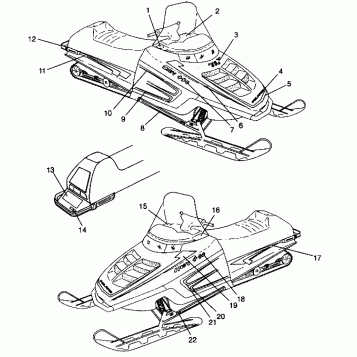 HOOD - DECALS 440 0942760 and 440 SKS 0942560 (4925072507007A)