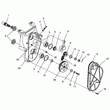 CHAINCASE ASSEMBLY 440 0942760 and 440 SKS 0942560 (4925072507016A)