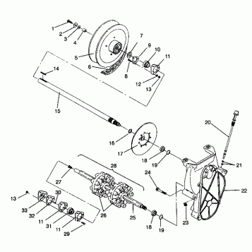 DRIVE TRAIN ASSEMBLY 440 0942760 and 440 SKS 0942560 (4925072507017A)