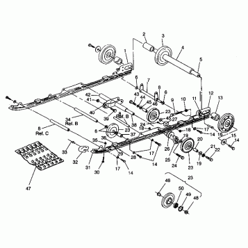 SUSPENSION ASSEMBLY 440 SKS 0942560 (4925072507021A)