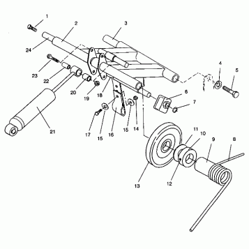 REAR TORQUE ARM ASSEMBLY 440 0942760 and 440 SKS 0942560 (4925072507024A)