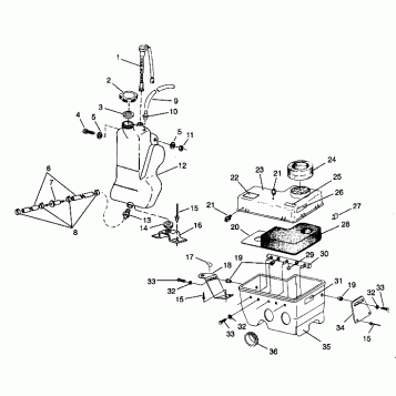 OIL TANK/AIR BOX ASSEMBLY 440 0942760 and 440 SKS 0942560 (4925072507029A)