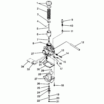 CARBURETOR ASSEMBLY 440 0942760 and 440 SKS 0942560 (4925072507034A)